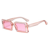 Retro Chic Rectangle Sunglasses UV400 Protection